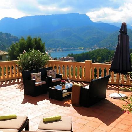 Apartamento en el Puerto de Sóller con gran terraza privada y vistas al mar. Piscina comunitaria. Localizado en un zona tranquila y muy soleada. Wifi gratis disponible. Parking. Exterior foto
